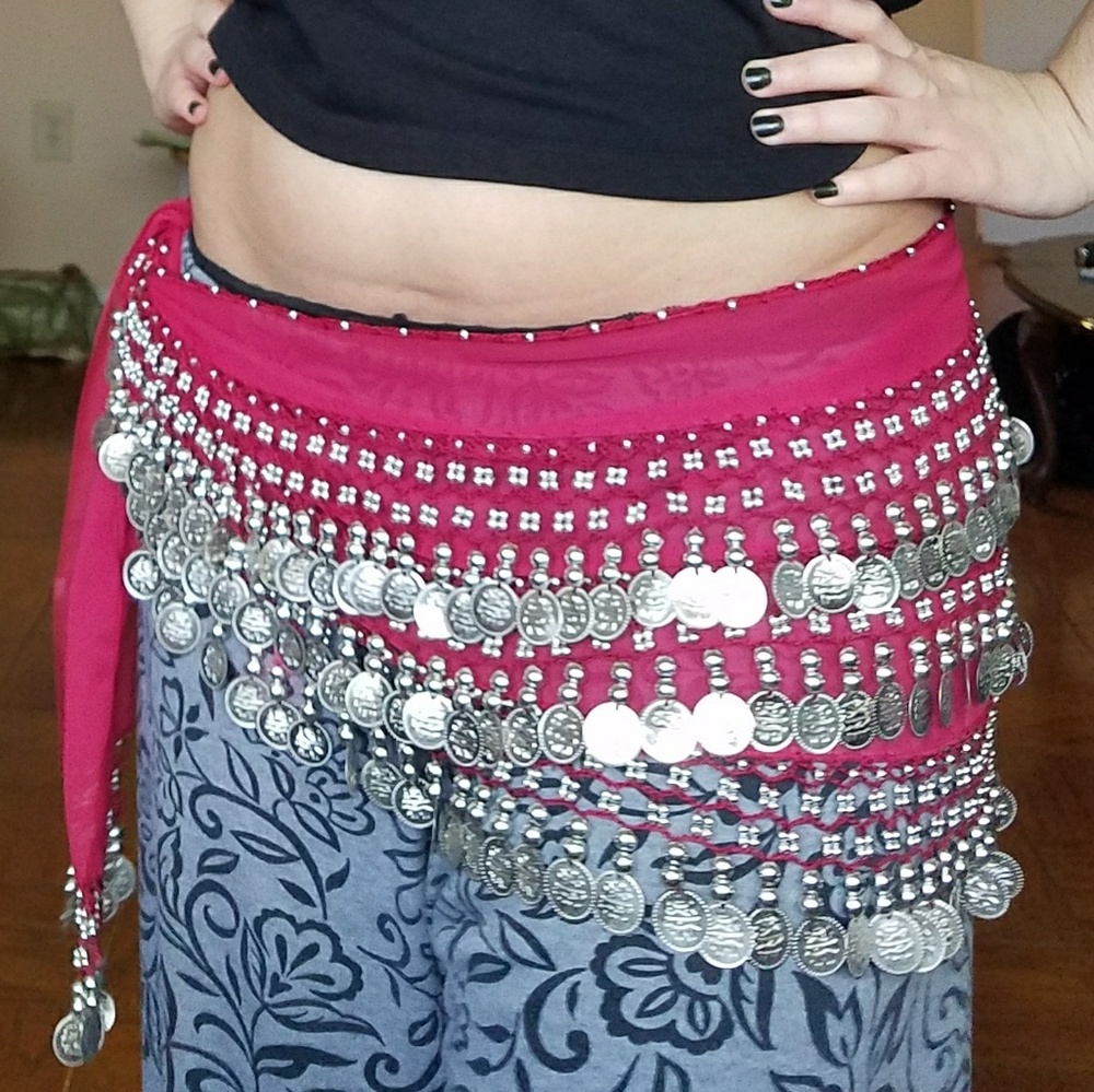 Pink Belly Dancing Belt